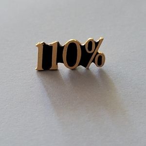 Vintage 110% Lapel Pin